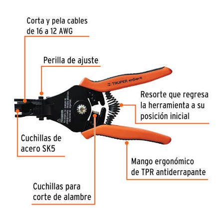PINZA PELACABLE AUTOMATICA 17376 TRUPER