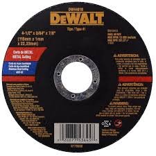 DISCO FIERRO DEWALT 41/2