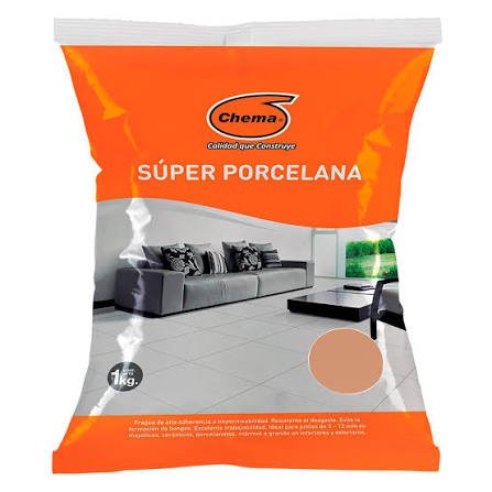 SUPER PORCELANA  ROSADA 1KG CHEMA