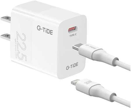 cargador g tide G0224 tipo c- 22.5w y cable tipo- C A Lighting 1m 30w