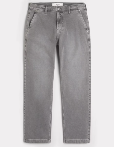 pantalon hollister color gris talla 34