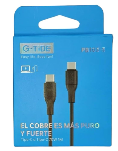 cable tipo c a- tipo c  1m PCB100