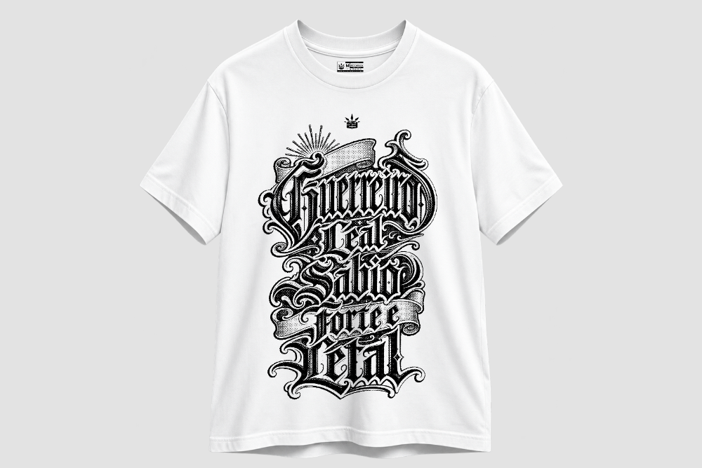 Camiseta Branca Guerreiro Leal