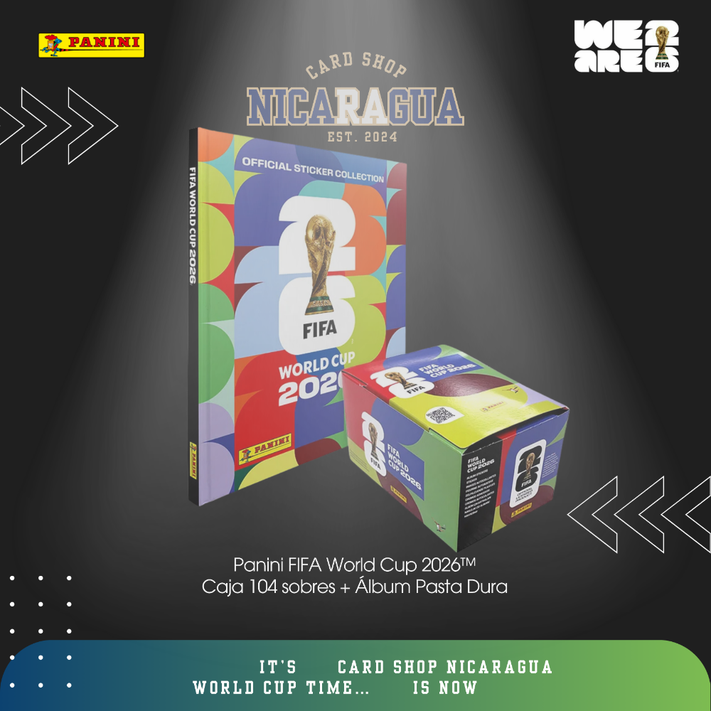 Álbum Pasta Dura + Caja de 104 Sobres | Panini Mundial 2026