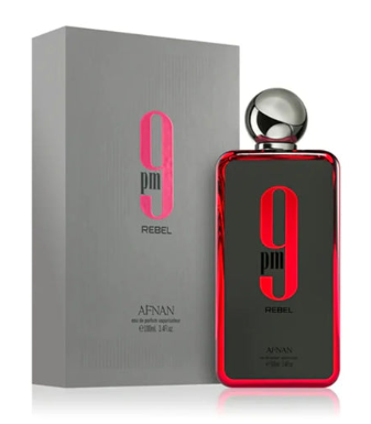 AFNAN 9 PM REBEL EDP / H 3.4 OZ