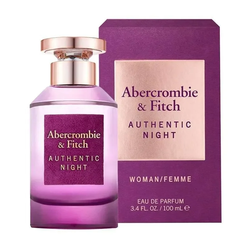 ABERCROMBIE s FITCH AUTHENTIC NIGHT EDP / D 3.4 OZ