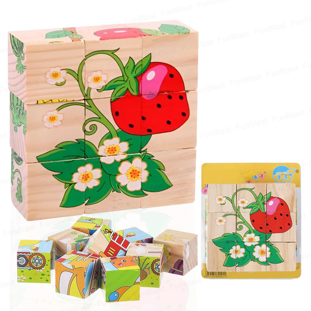 Puzzle madera 9 piezas +12a