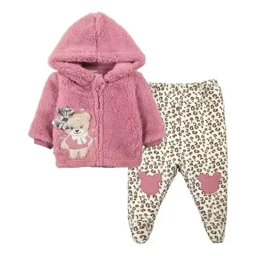 Conjunto 2 piezas peludo osito talla 0