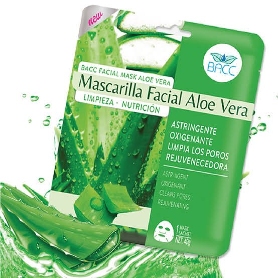 Máscara Facial de Aloe Vera de BACC