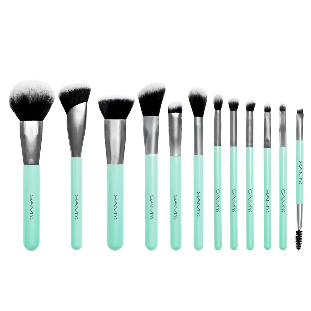 Samy Face and Eye Brush Set. 12 Piezas