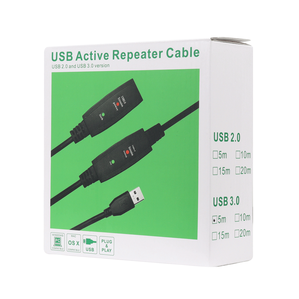 EXTENSIÓN USB 3.0 ACTIVA 5 MTRS LH115