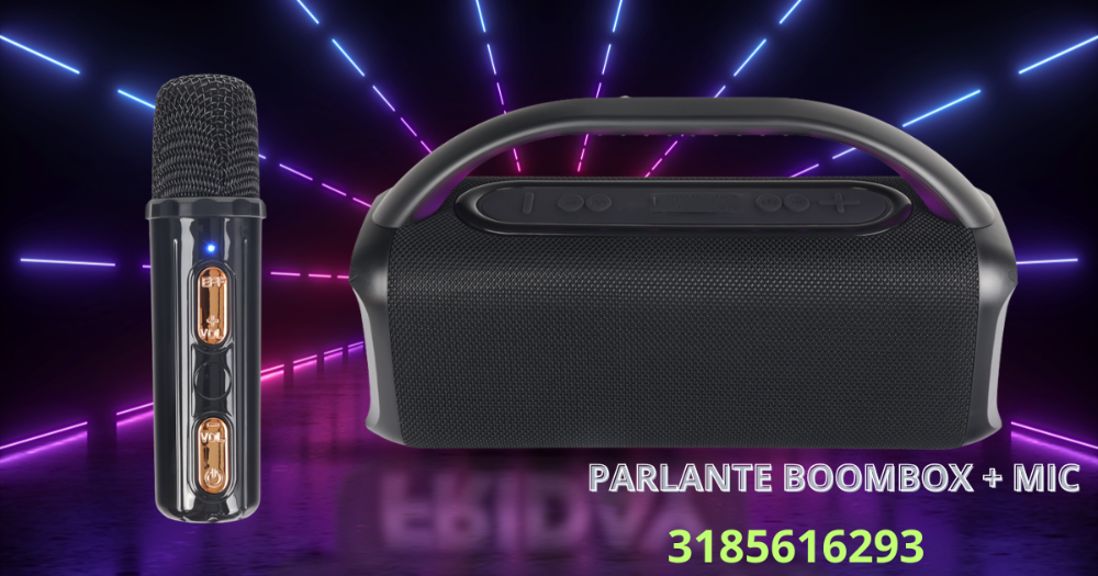 SPEAKER BT BOOMBOX + MICROFONO
