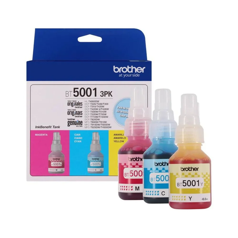 Tinta Brother Pack Colores CMY BT-5001