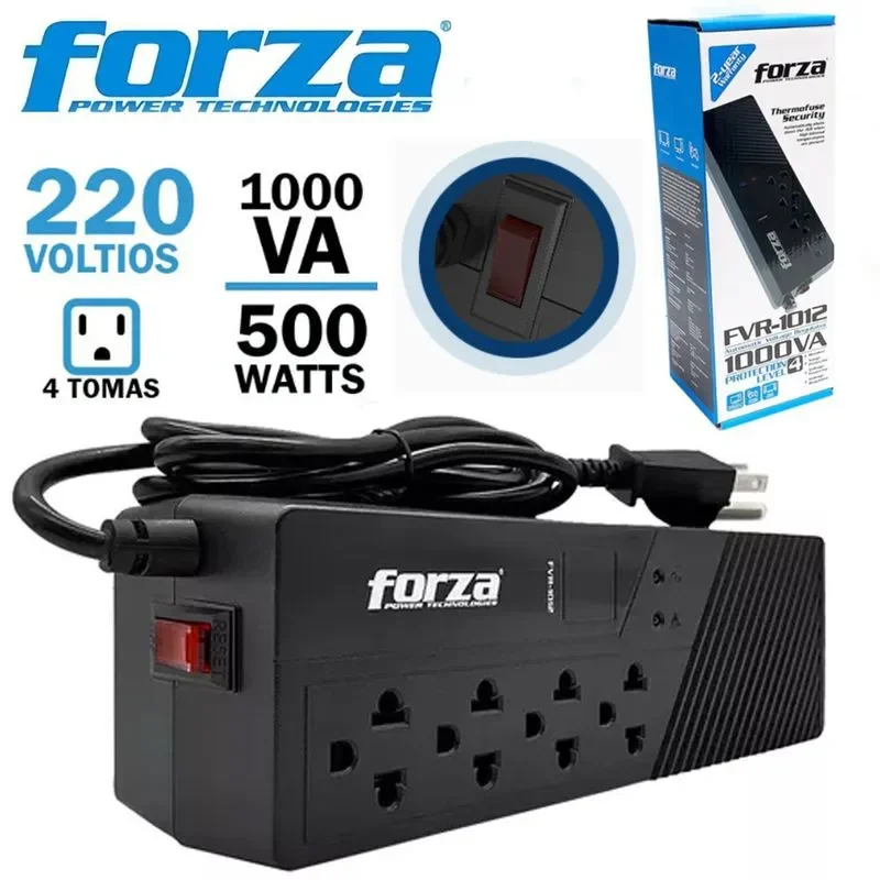 ESTABILIZADOR 1000VA x4 FORZA FVR-1012