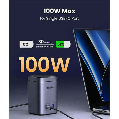 UGREEN 100w 2in1 GaN Cargador Rapido CD342