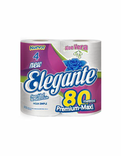 PAPEL HIGIENICO ELEGANTE 80 METROS