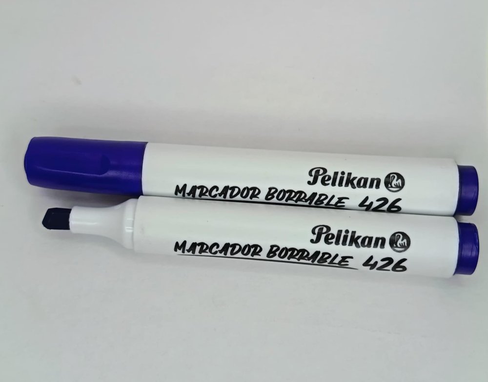 Marcador Pelikan azul borrable