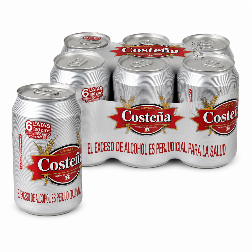Cerveza Costeña x6 gris