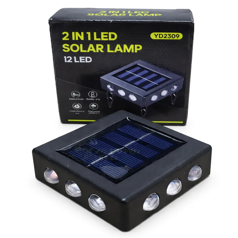 Lampara Solar 12 led 2 en 1
