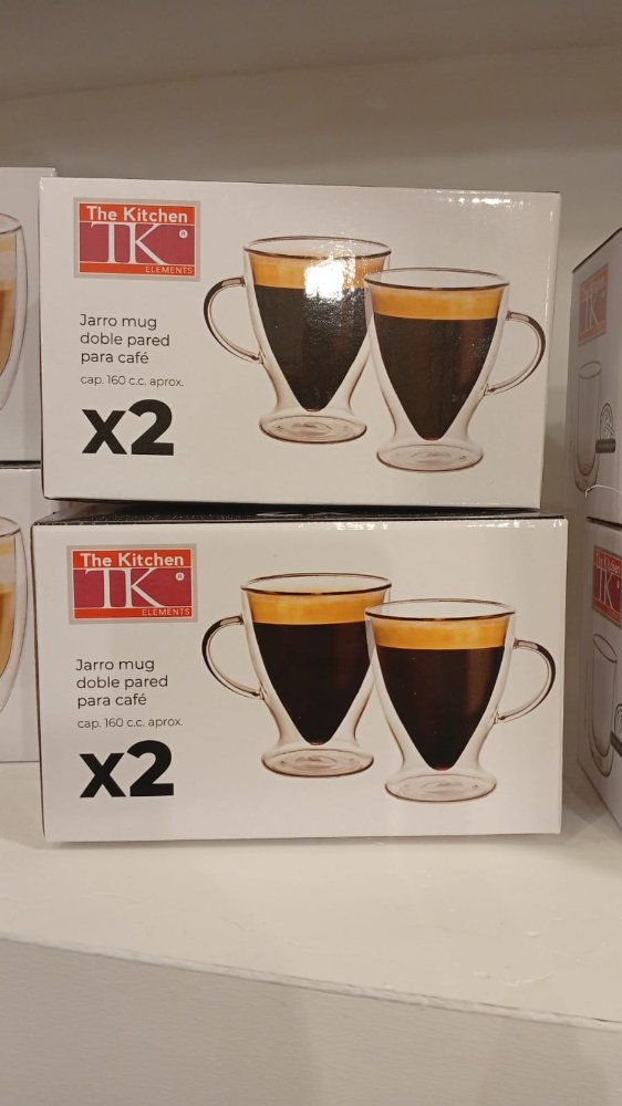 Set x2 jarros mug 160 cc