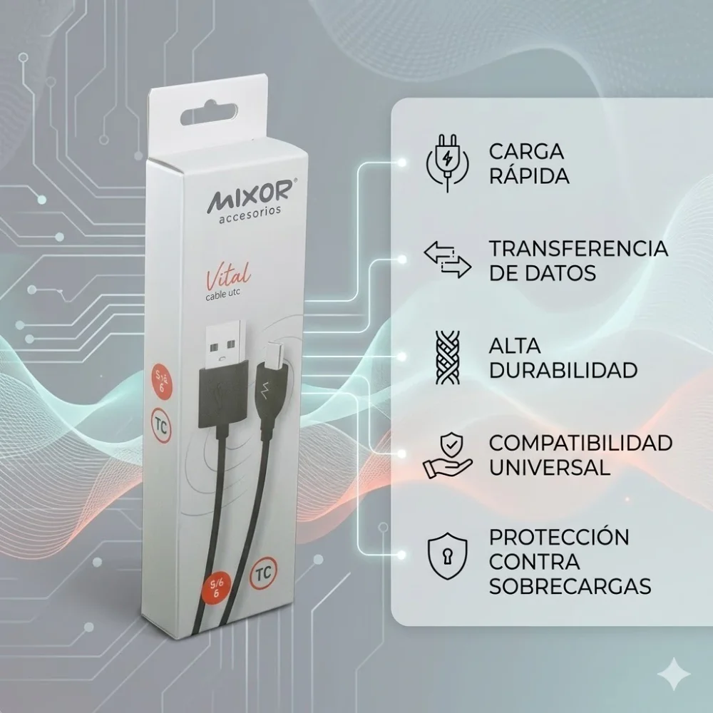 CABLE USB - VITAL - TIPO C
