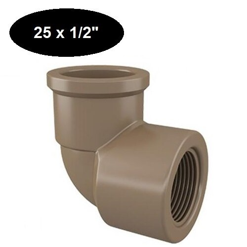 JOELHO AGUA 90° 25 x 1/2 MARROM KRONA