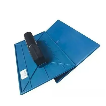 Desempenadeira Lisa Azul plástico 30x10cm reboco Micromax