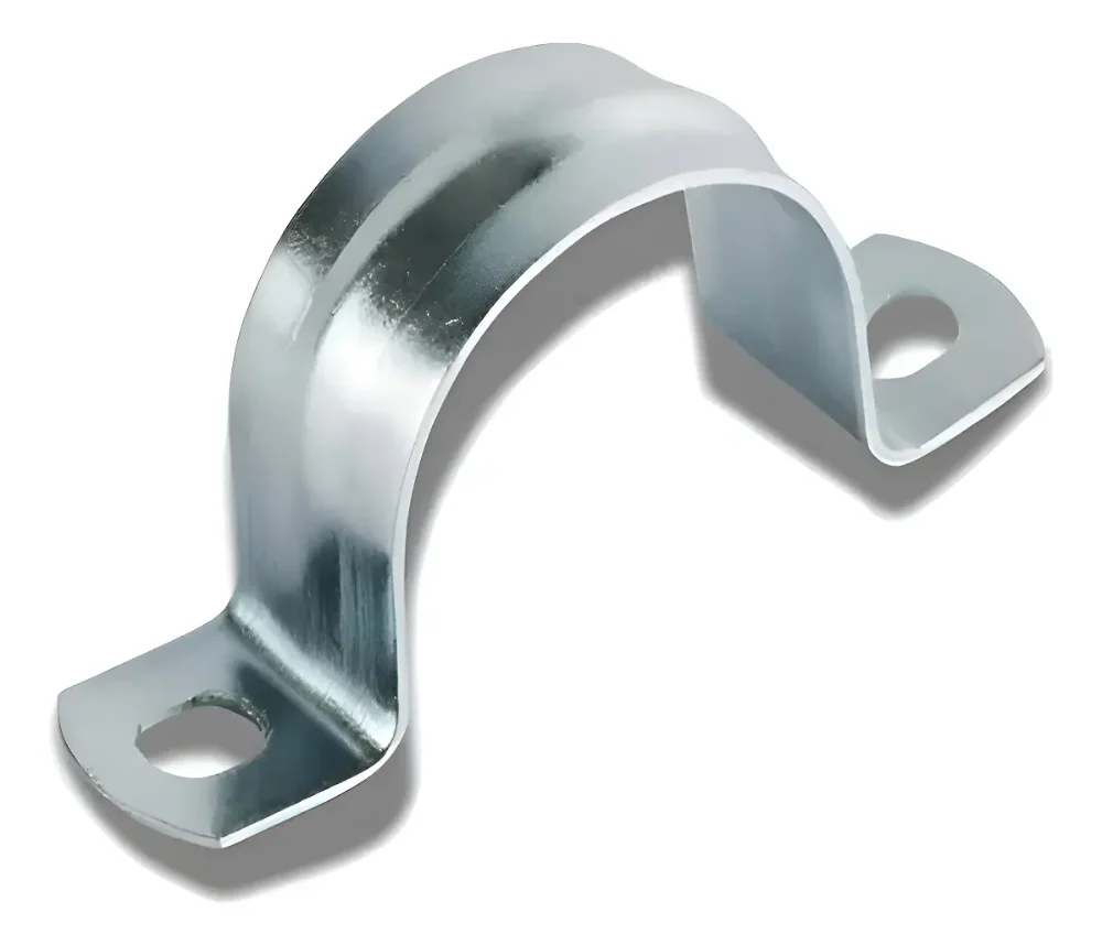 Abraçadeira Ômega Tipo U 3'' (75mm) Zincada 25 Peças