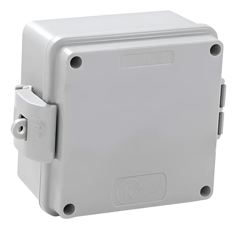 Caixa 110x110x60mm Cinza Tampa Opaca Standard Ip68 Rohdina