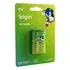 01 Pilha Bateria 9v Alcalina Elgin 1 Cartela
