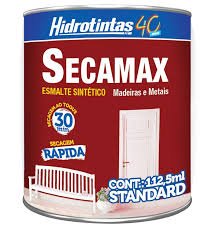 ESMALTE SINTETICO SECAGEM RAPIDA SECAMAX 112,5ML BRANCO HIDROTINTAS