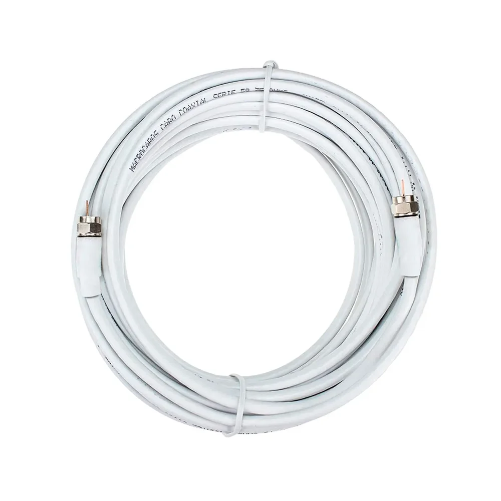 Cabo Coaxial pra TV Digital 75 Ohms 15 metros