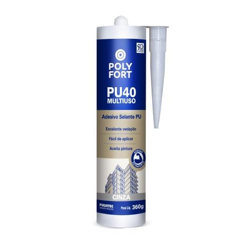 ADESIVO PU40 CINZA MULTIUSO - 360gr - PULVITEC
