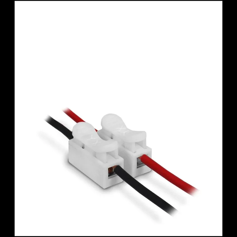 Conector Emenda Mola Alavanca Borne 10a 2 Vias Cabos 2,5mm