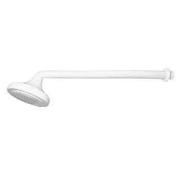 Chuveiro Plástico 4 1/2 Braço Branco - Ref.1600 - LUCONI