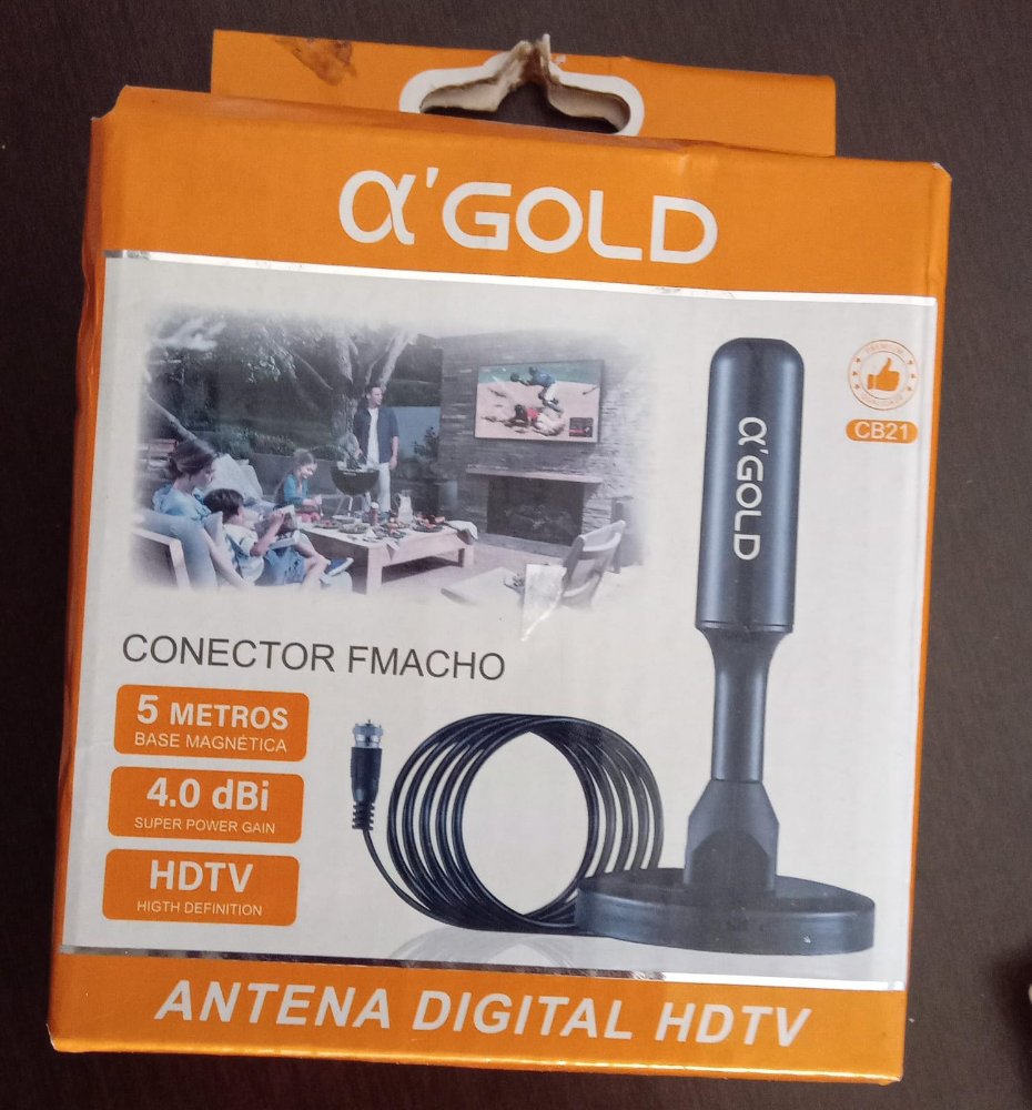 Antena Digital externa e interna aprova Dágua original da Agold