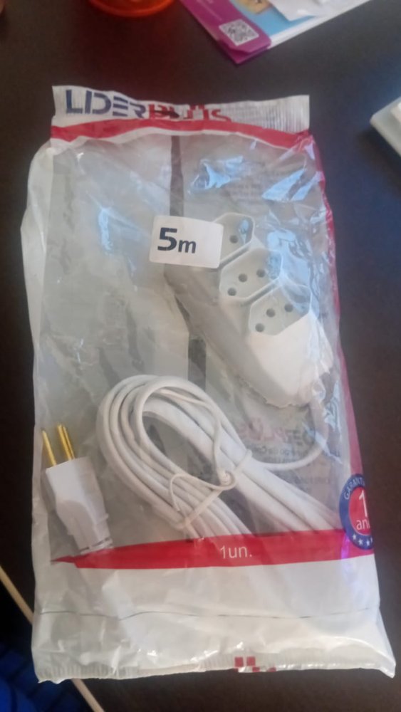 Extensão  5MT tripla PP 2P+T Perlex
