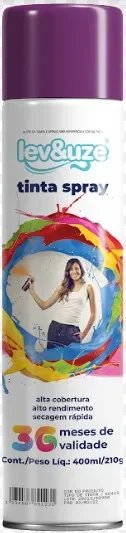 TINTA SPRAY 400ML USO GERAL VIOLETA LEV&UZE