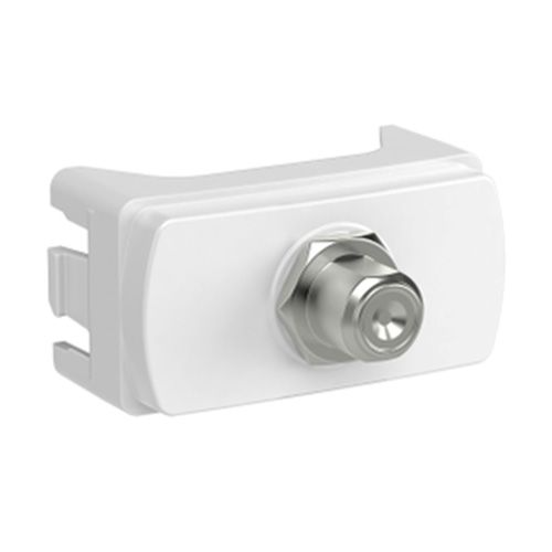 MODULO BRANCO MILUZ TOMADA ANTENA TV P/ CABO BRANCA SCHNEIDER
