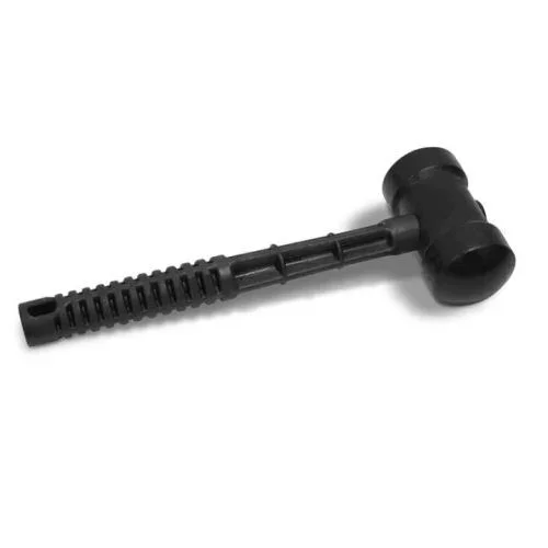 Martelo Borracha 60mm Preto Cabo Plástico - Ref.7160 - PINCEIS ROMA