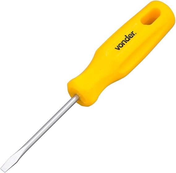 Vonder, Chave De Fenda 1/8" X 2", Aço Cromo Vanádio, Com Ponta Magnetizada,