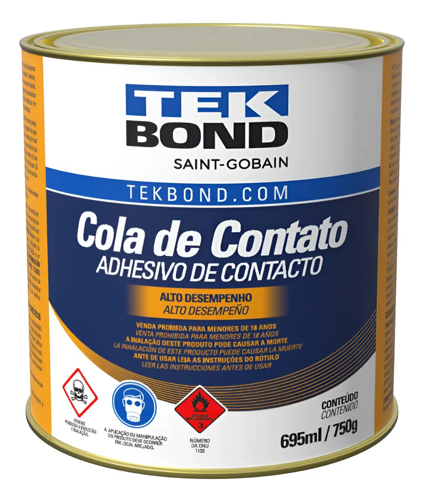 Cola De Contato Tek Bond 750g Madeira Couro