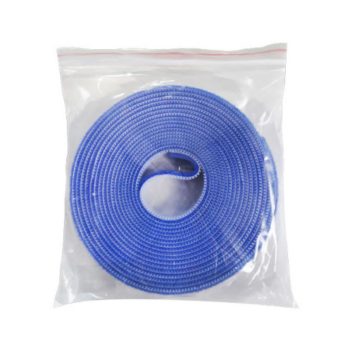 Fita Organizadora de Cabos Dupla Face Seclan APTC-BKB0502-BL - Velcro - 16mm - 3 Metros - Azul