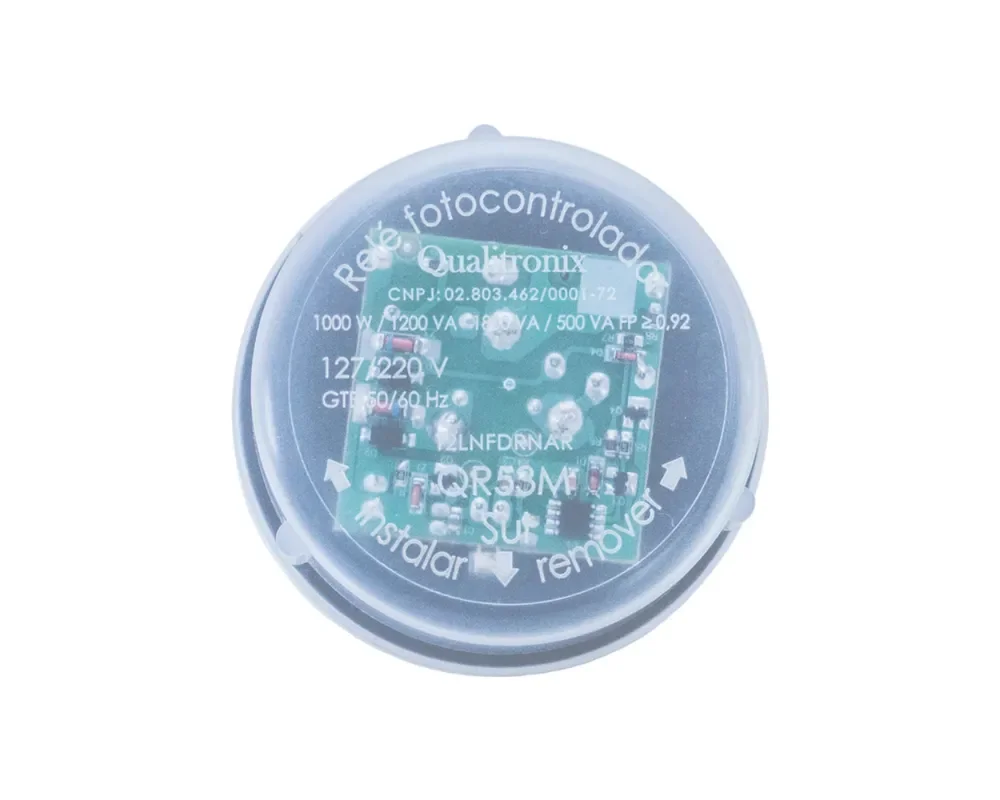 Rele fotocélula com base Corujito Bivolt Qr51 qualitronix