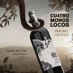 vino 4 monos locos