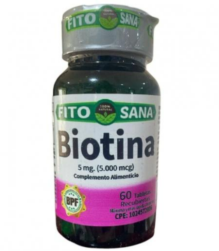 BIOTINA 5000MCG X 60 TABLETAS