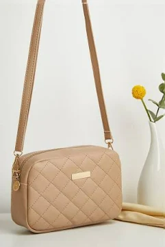 BOLSO DE MANO LIBRE PEQUEÑO (BEIGE/MARRON)