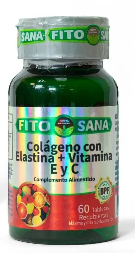 COLÁGENO CON ELASTINA + VIT C-E 480MG  X 60 TABLETAS