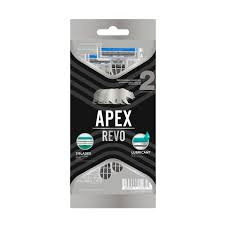APEX AFEITADORA REVO 3 HOJILLA 2 UNIDADES BOLSA GRIS