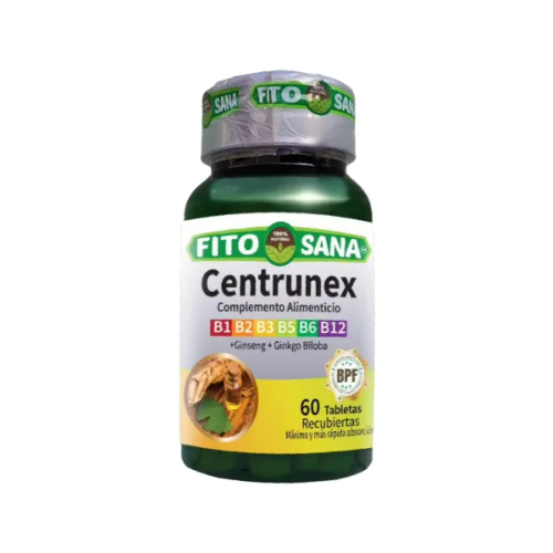 CENTRUNEX CON GINSENG + GINKGO BILOBA X 60 TABLETAS